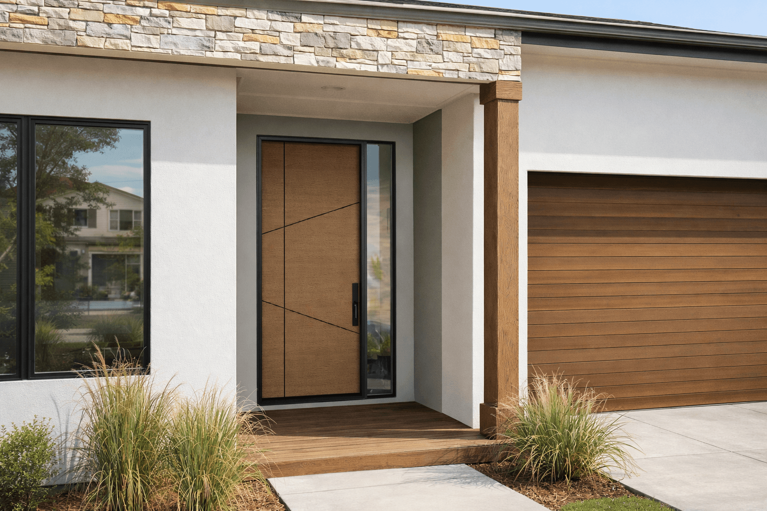 Residential entry door installation